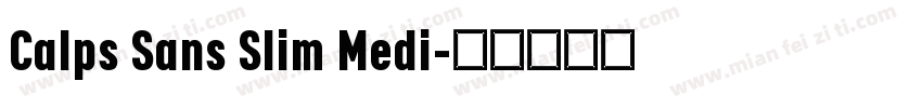 Calps Sans Slim Medi字体转换